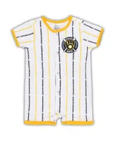 Infant Boys and Girls White Milwaukee Brewers Ball Hitter Coverall