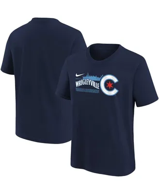 Preschool Boys and Girls Nike Navy Chicago Cubs City Connect T-shirt