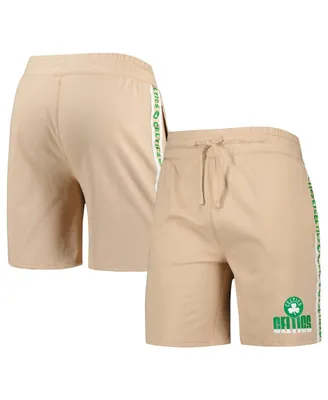 Men's Concepts Sport Tan Boston Celtics Team Stripe Shorts