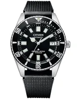 Citizen Men's Automatic Promaster Dive Black Polyurethane Strap Watch 41mm