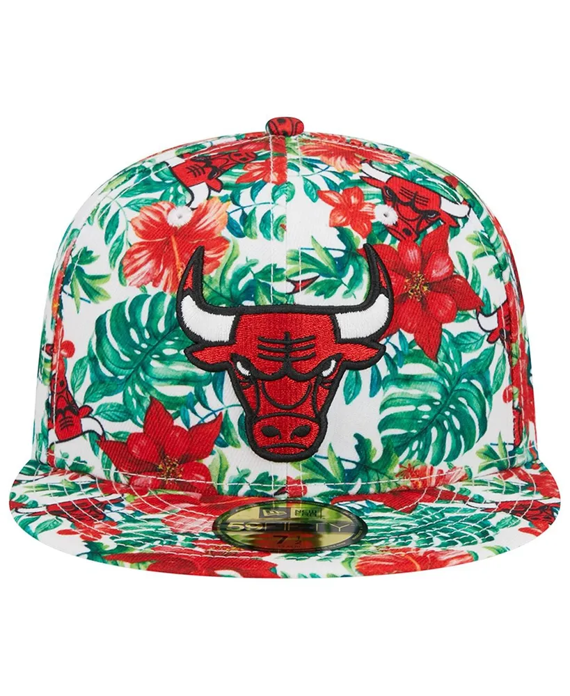 Men's New Era Chicago Bulls Tropical Hibiscus 59FIFTY Fitted Hat