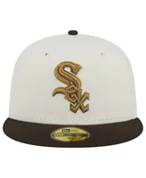 Men's New Era White, Brown Chicago White Sox 95th Team Anniversary 59FIFTY Fitted Hat