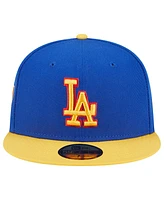 Men's New Era Royal, Yellow Los Angeles Dodgers Empire 59FIFTY Fitted Hat