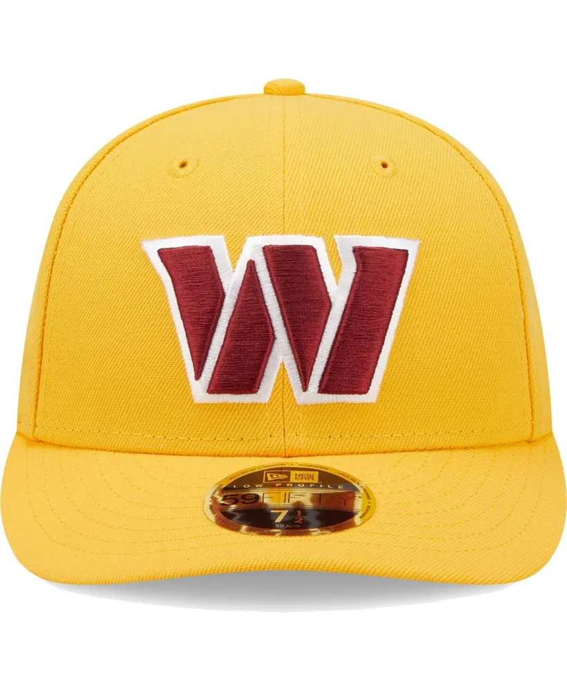 Men's New Era Gold Washington Commanders Omaha Low Profile 59FIFTY Fitted Hat