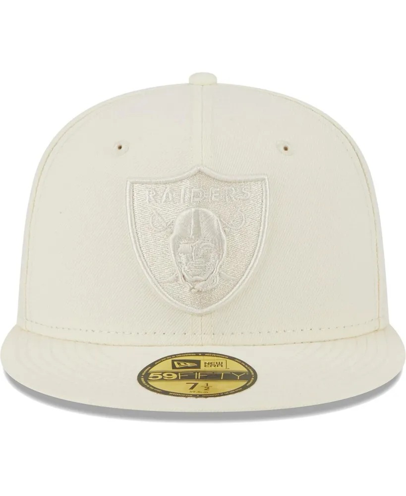 Men's New Era Cream Las Vegas Raiders Color Pack 59FIFTY Fitted Hat