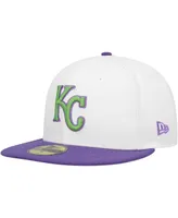 Men's New Era White Kansas City Royals Side Patch 59FIFTY Fitted Hat