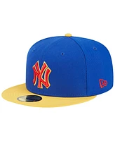 Men's New Era Royal, Yellow New York Yankees Empire 59FIFTY Fitted Hat