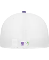 Men's New Era White Tampa Bay Rays Side Patch 59FIFTY Fitted Hat