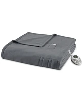 Closeout! Premier Comfort Classic Fleece Heated Blanket, Twin