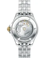 Certina Women's Swiss Automatic Ds Action Diamond Accent Two-Tone Stainless Steel Bracelet Watch 35mm