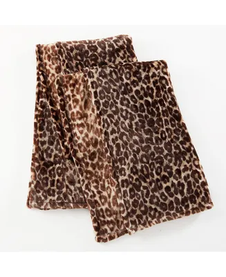 Jessica Simpson Classic Leopard Plush Throw, 50" x 70"