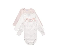 Stellou & Friends Baby Girls Cotton Long Sleeve Onesies