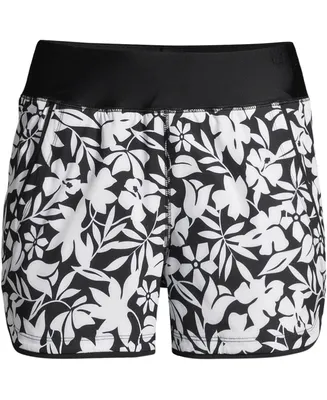 Lands' End Women's 3" Quick Dry Swim Shorts with Panty
