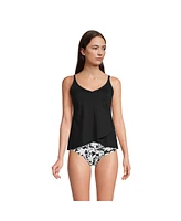 Lands' End Women's Tulip Hem Tankini Top