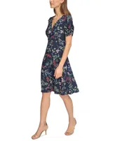 Tommy Hilfiger Women's Floral-Print Fit & Flare Dress