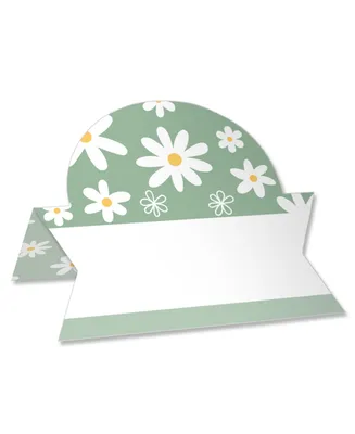 Sage Green Daisy Flowers Floral Party Table Setting Name Place Cards 24 Ct