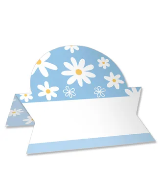 Daisy Flowers Floral Party Buffet Table Setting Name Place Cards