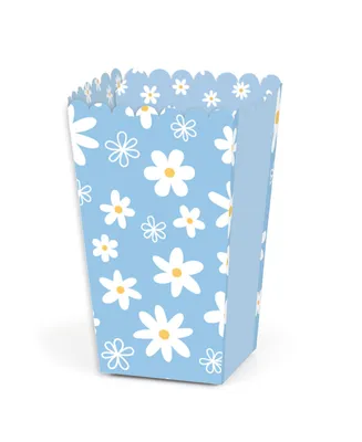 Daisy Flowers - Floral Party Favor Popcorn Treat Boxes