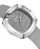 Versus Versace Men's Three-Hand Quartz You and Me Silver-Tone Stainless Steel Bracelet 41mm