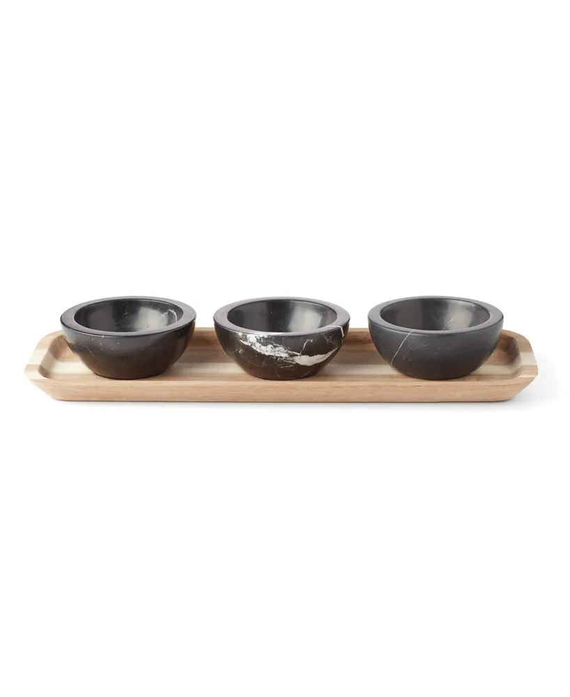 Lenox Lx Collective Tray Set with 3 Dip Bowls