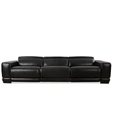 Krofton -Pc. Beyond Leather Fabric Sofa with Power Motion Recliners