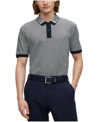 Boss by Hugo Boss Men's Regular-Fit Two-Tone Polo Shirt