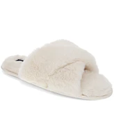 Rachel Roy Women's Cardi Plush Cross Band Slipper