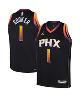 Big Boys and Girls Jordan Devin Booker Black Phoenix Suns 2022/23 Swingman Jersey - Statement Edition