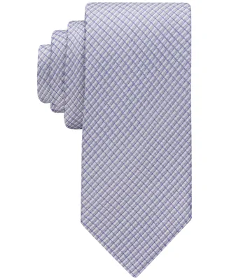 Calvin Klein Men's Sliver Grid Tie