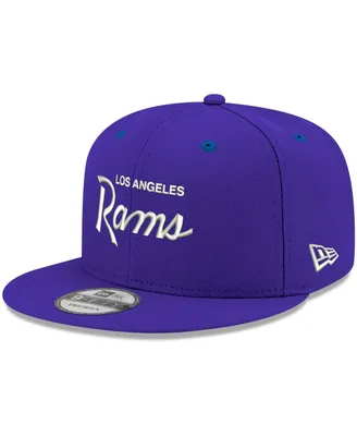 Men's New Era Royal Los Angeles Rams Script Original Fit 9FIFTY Snapback Hat