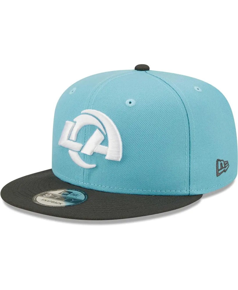 Los Angeles Rams New Era Throwback Logo Storm 59FIFTY Fitted Hat - Graphite