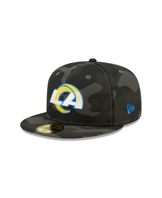 Men's New Era Black Los Angeles Rams Camo 59FIFTY Fitted Hat