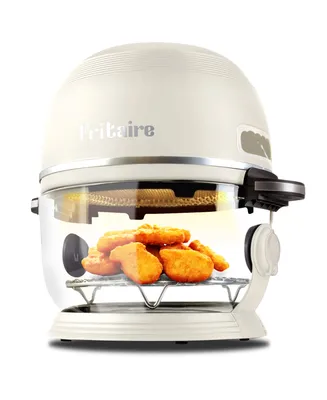 Fritaire Self Cleaning Glass Bowl Air Fryer Set, 4 Piece- Midnight