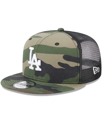Men's New Era Camo Los Angeles Dodgers Trucker 9FIFTY Snapback Hat