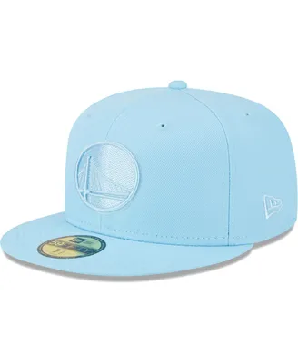 Men's New Era Powder Blue Golden State Warriors Spring Color Pack 59FIFTY Fitted Hat