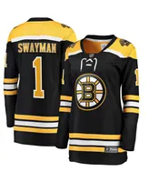 Women's Fanatics Jeremy Swayman Black Boston Bruins 2017/18 Home Breakaway Jersey
