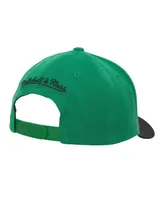 Men's Mitchell & Ness Kelly Green, Black Boston Celtics Mvp Team Two-Tone 2.0 Stretch-Snapback Hat