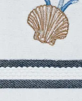 Avanti Blue Lagoon Ombre Seashells Fingertip Towel, 11" x 18"