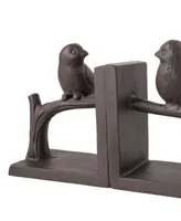 Danya B Birds on Branch Cast Iron Bookend Set