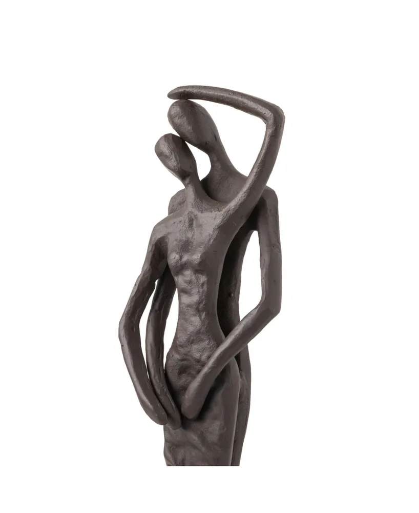 Danya B Embracing Couple Cast Iron Sculpture