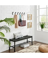 Danya B Cast Iron Railway Spike 6-Piece Wall Mount Hook Set