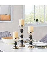 Danya B Talia Candlestick Taper 3-Piece Candle Holders Set