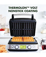 GreenPan Elite 4-Square Nonstick Belgian & Regular Waffle Maker