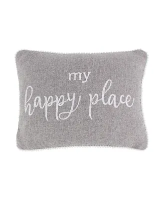 Levtex Shutters My Happy Place Decorative Pillow, 18" x 14"