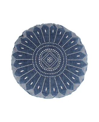 Levtex Bellamy Embroidered Decorative Pillow, 16" Round