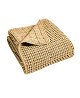 Levtex Mills Waffle Stitched Quilted Throw, 60" x 50"