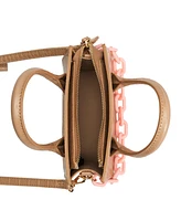 Like Dreams Kenzie Chain Croc Faux Leather Mini Crossbody Bag