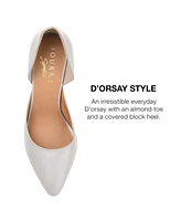 Journee Signature Women's Jillian D'orsay Block Heel Pumps