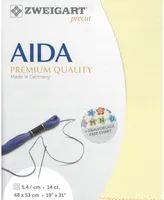 Zweigart Precut Needlework Fabric Stern-Aida 14 count Yellow 3706/2030