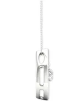 Diamond Orbital Teardrop Halo Pendant Necklace (1/3 ct. t.w.) in 10k White Gold, 16" + 2" extender